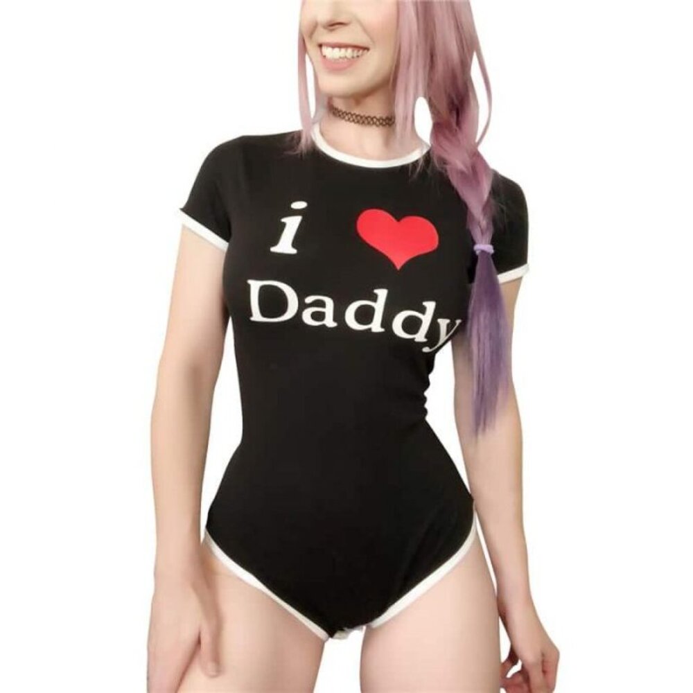 LittleForBig ABDL Baby I Love Daddy Onesie (SIZE S)